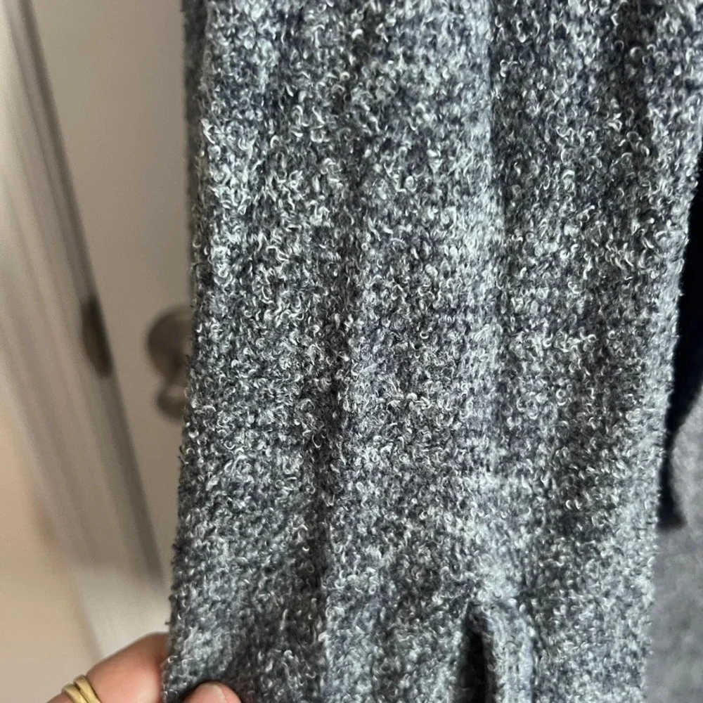 Max & Mia Womens Blue Boucle Knit‎ Open Front Shawl Collar Cardigan M